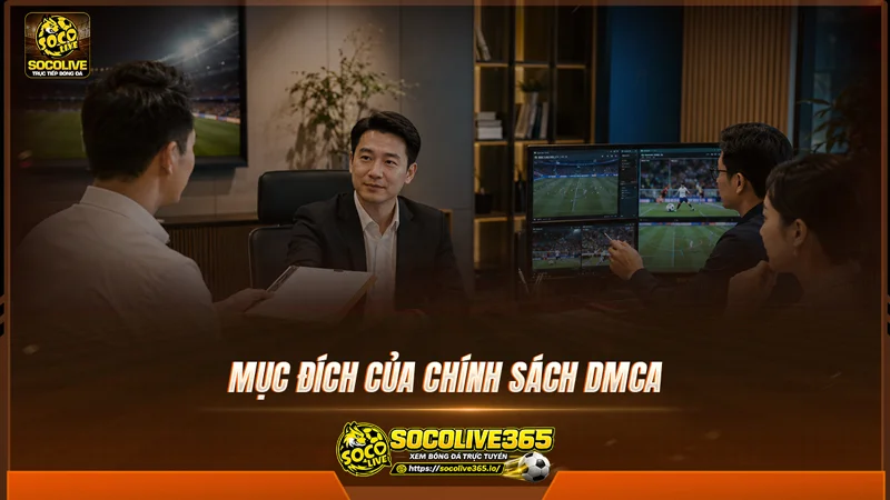 Mục đích của chính sách DMCA của Socolive