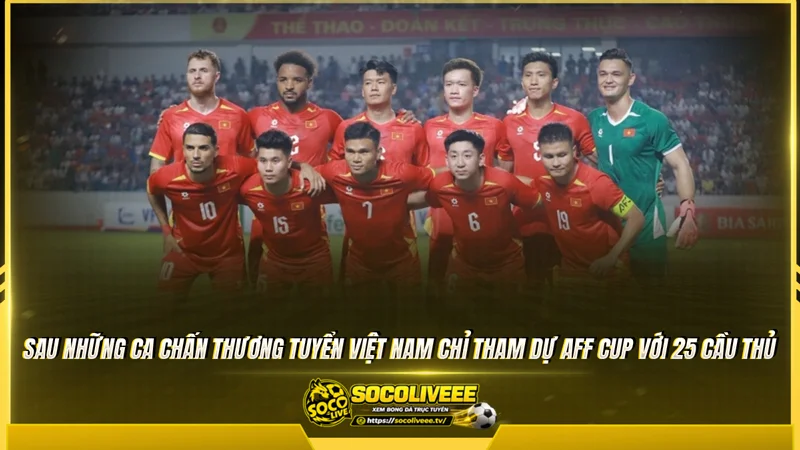 ĐT Việt Nam dự AFF Cup 2026 với 25 cầu thủ ĐT Việt Nam dự AFF Cup 2026 với 25 cầu thủ